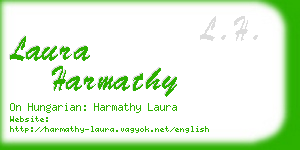 laura harmathy business card